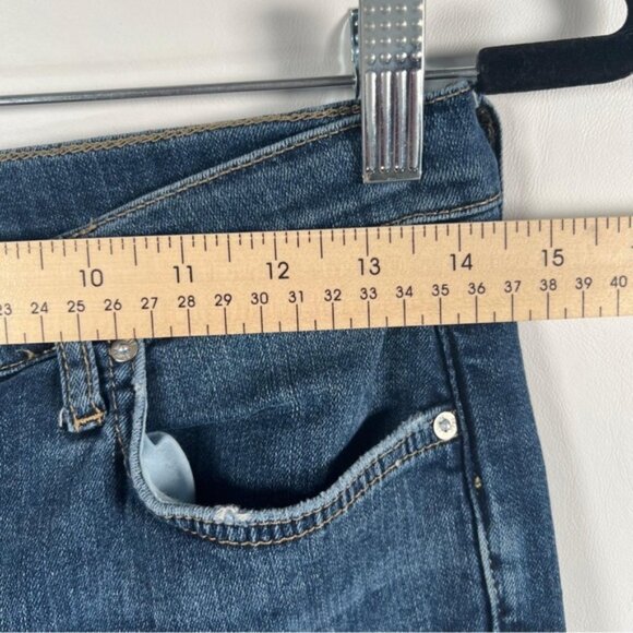 FREE PEOPLE Skinny Destroyed Big Holes Stretch Denim Jeans‎ Size 28 - Picture 4 of 10